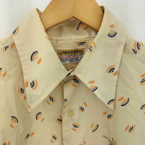 MIRAMAR 70s 総柄 ポリコットン 長袖シャツ メンズ import:L