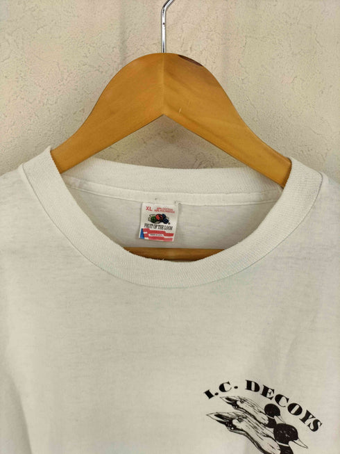 フルーツオブザルーム FRUIT OF THE LOOM 90S USA製 I.C.DECOYS プリントTシャツ メンズ import:XL