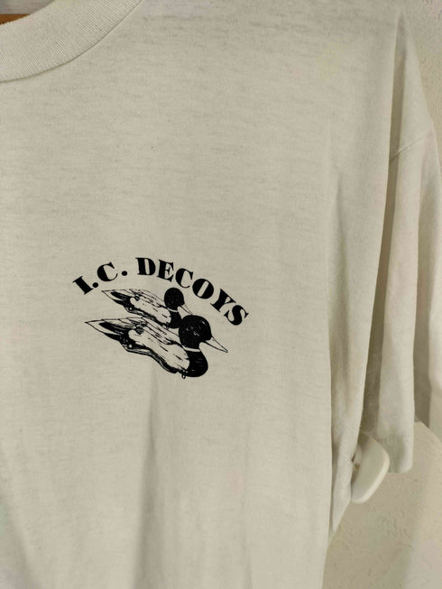 フルーツオブザルーム FRUIT OF THE LOOM 90S USA製 I.C.DECOYS プリントTシャツ メンズ import:XL