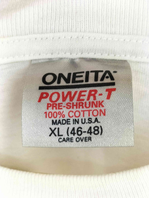 オニータ ONEITA 90S USA製 UNISA プリントTシャツ メンズ import:XL