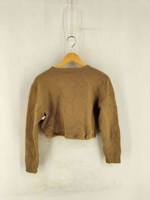 ポロバイラルフローレン Polo by RALPH LAUREN ポニー刺繍 リメイク ショート丈 ニット レディース import:L