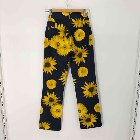 カルバンクラインジーンズ Calvin Klein Jeans 向日葵柄 セミフレアパンツ レディース W26