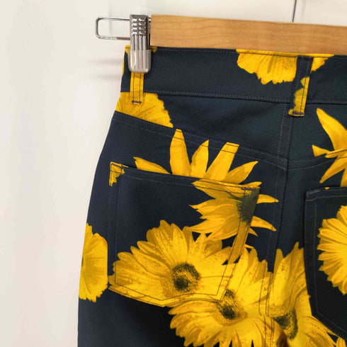 カルバンクラインジーンズ Calvin Klein Jeans 向日葵柄 セミフレアパンツ レディース W26