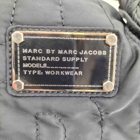 マークバイマークジェイコブス Marc by Marc Jacobs キルティング ナイロン ロゴプレート ハンドバッグ レディース