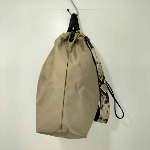 フレームワーク FRAMeWORK ORSETTO ナイロンストラップ ショルダー バッグ パイソン レディース