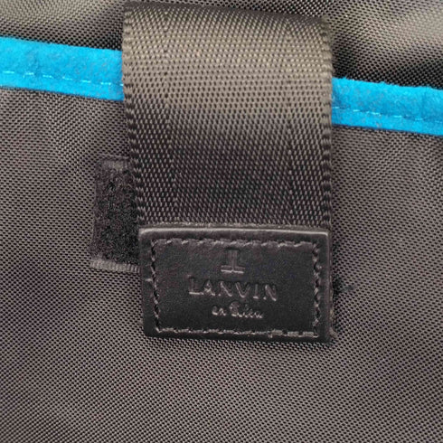 ランバンオンブルー LANVIN en Bleu PVC レザー ビジネス バックパック メンズ