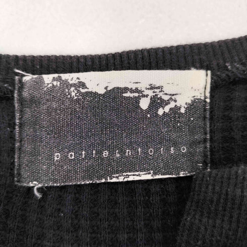 アンティカパターントルソ antiqua patterntorso ワッフルヘンリートップス レディース