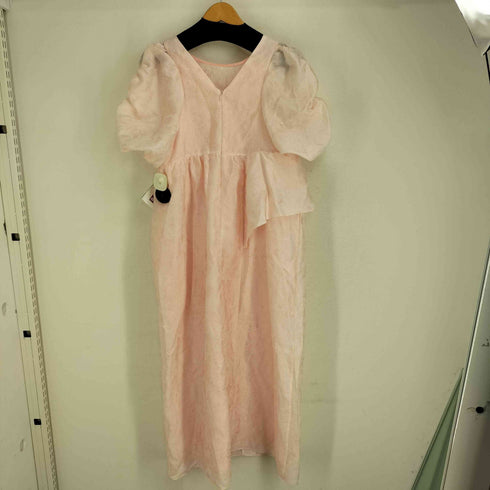 ANDRESD 25SS bubble sleeve jacquard dress バブル スリーブ ジャガードドレス レディース import:M