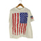 SUMMER STRAND USA製 GO AMERICA 星条旗 フロッキープリント Tシャツ メンズ import:L
