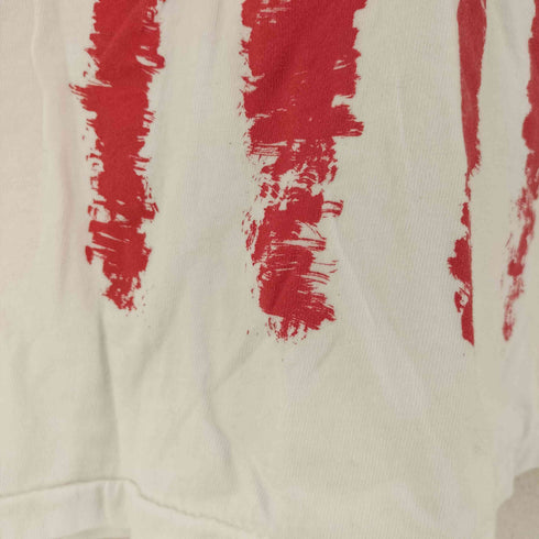 SUMMER STRAND USA製 GO AMERICA 星条旗 フロッキープリント Tシャツ メンズ import:L