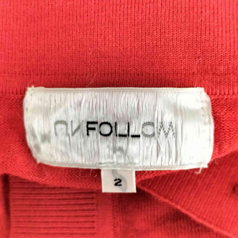 アンフォロー UNFOLLOW washable wool knit shirt レディース JPN:2