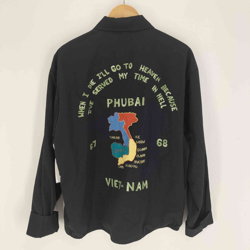 Vietnam Souvenir Jacket ベトナム 刺繍 スーベニア ジャケット ベトナムジャケット ベトジャン メンズ import:L