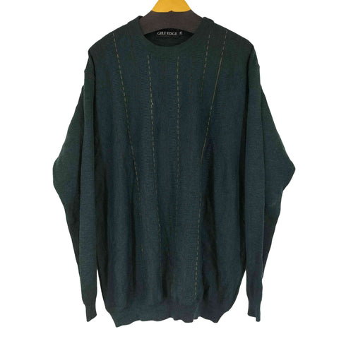 GILT EDGE クルーネックウールアクリル混ニット メンズ 3XL