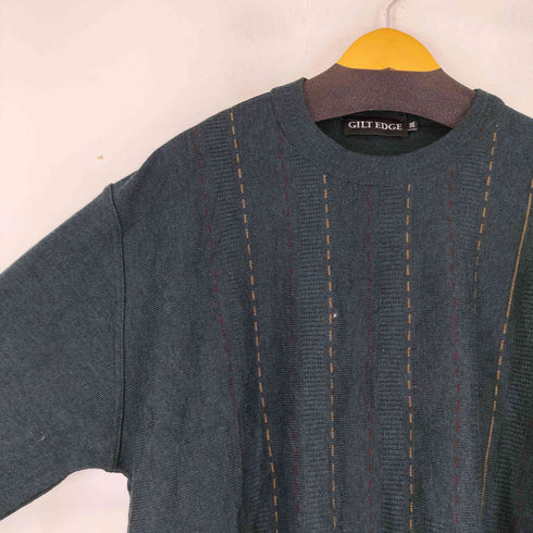 GILT EDGE クルーネックウールアクリル混ニット メンズ 3XL