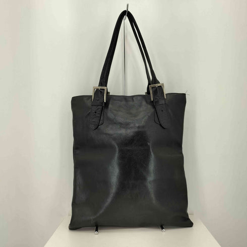 レザー ダブルポケット トートバッグ レディース