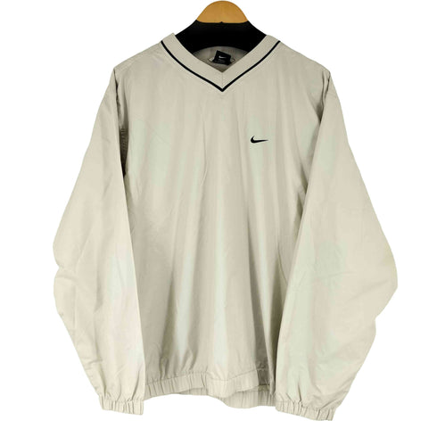 ナイキ NIKE 00S スウォッシュ刺繍 Vネックプルオーバー ピステ メンズ import:XL