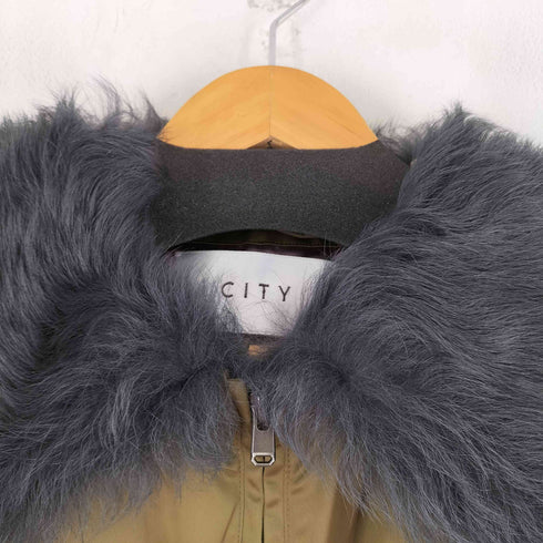 シティー CITY 襟ファー ダウンジャケット レディース JPN:0