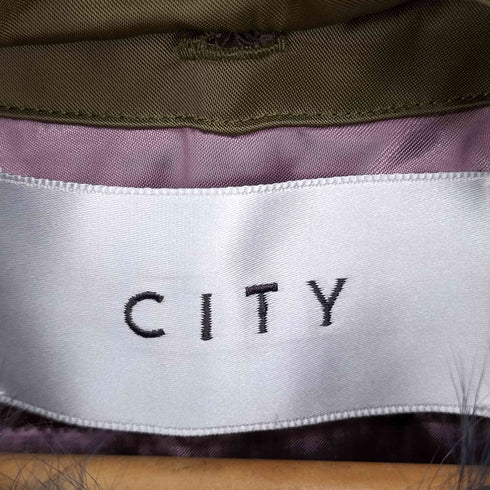 シティー CITY 襟ファー ダウンジャケット レディース JPN:0