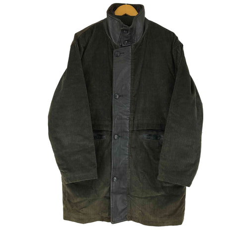 international voguer レザー切替 コーデュロイコート メンズ import:M