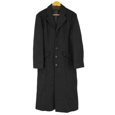 LAZZI レーヨン混 ウールロングチェスターコート メンズ FREE