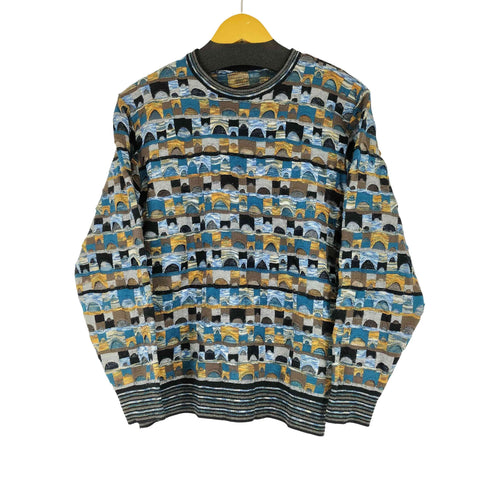 クルーネック3Dニット メンズ