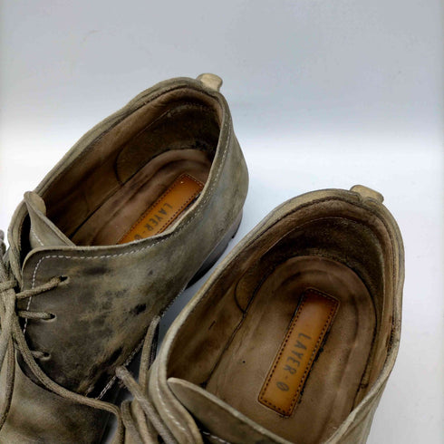 Layer-0 マッケイ製法 Derby Shoes ダービー レザー シューズ vintage加工 メンズ EUR:41