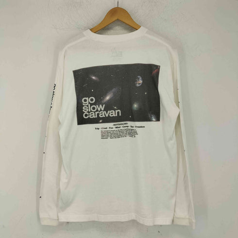 ゴースローキャラバン go slow caravan gscコンセプトカラー スクエアLOGOバックプリントゆったりTEE メンズ 4