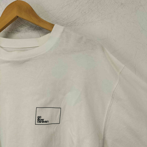 ゴースローキャラバン go slow caravan gscコンセプトカラー スクエアLOGOバックプリントゆったりTEE メンズ 4