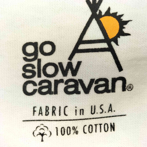 ゴースローキャラバン go slow caravan gscコンセプトカラー スクエアLOGOバックプリントゆったりTEE メンズ 4
