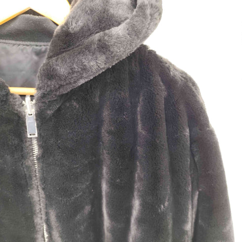 ザラ ZARA フェイクファー リバーシブルボンバージャケット レディース import:S