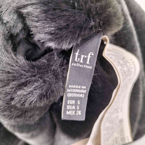 ザラ ZARA フェイクファー リバーシブルボンバージャケット レディース import:S