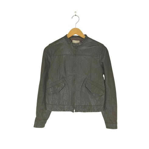 Acana Loussier ラムレザー ダブルジップ シングルライダースジャケット レディース