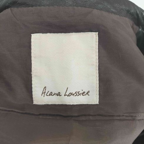 Acana Loussier ラムレザー ダブルジップ シングルライダースジャケット レディース
