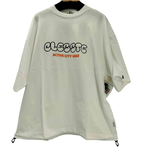 CLESSTE 25AW BUBBLE LOGO PRINT MASSIVE T-SHIRT WITH DRAWSTRINGS バブル ロゴ プリント マッシブ Tシャツ メンズ FREE