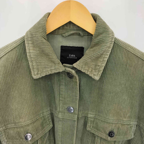 ザラ ZARA コーデュロイ トラッカージャケット レディース import:S