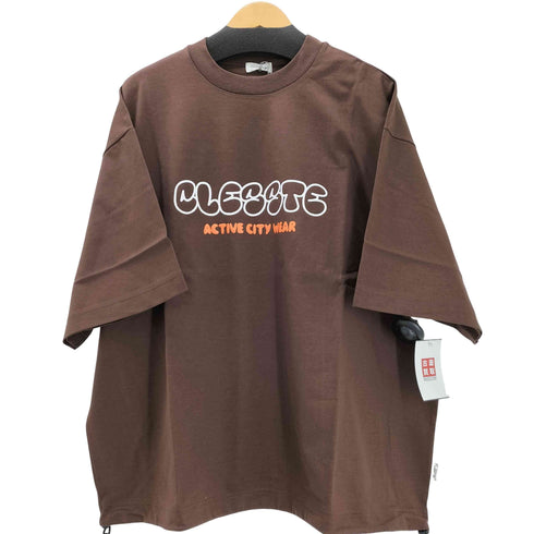 CLESSTE 25AW BUBBLE LOGO PRINT MASSIVE T-SHIRT WITH DRAWSTRINGS バブル ロゴ プリント マッシブ Tシャツ メンズ FREE