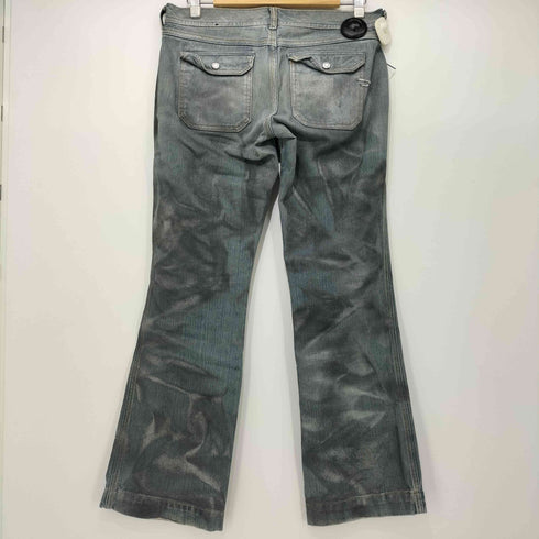 ディーゼル DIESEL 00s Y2K archive コーティング加工 ローライズ フレアデニムパンツ メンズ 30