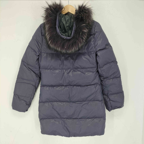 ADBEE フードファー ダウンコート レディース M