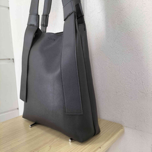クラネ CLANE ブラックレザートートバッグ レディース
