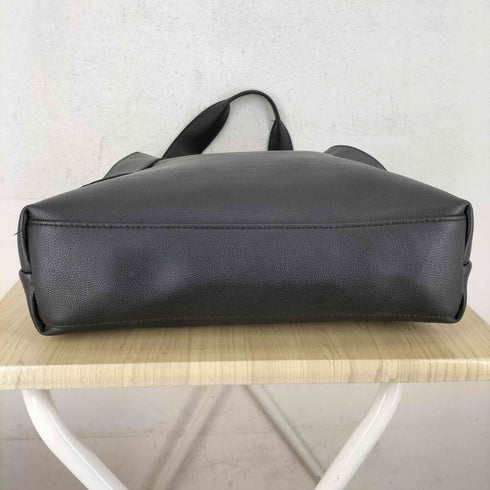 クラネ CLANE ブラックレザートートバッグ レディース