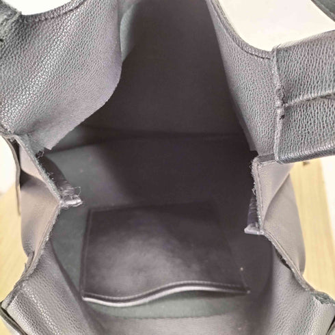 クラネ CLANE ブラックレザートートバッグ レディース