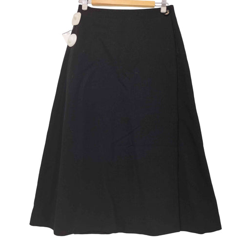 ヨウジヤマモトファム Yohji Yamamoto FEMME 2002AW Wool Surge Wrap Skirt ウール サージ ラップスカート レディース JPN:2