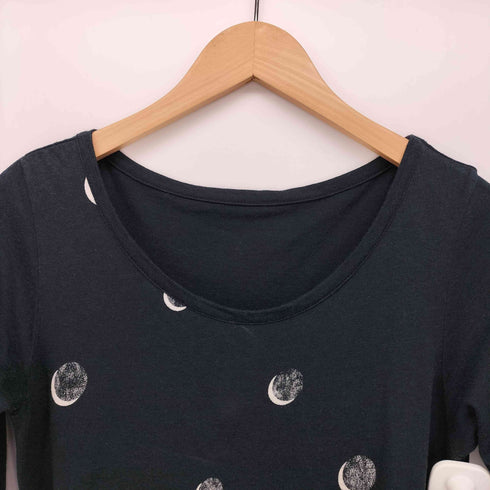 ヨウジヤマモトプリュスノアール YOHJI YAMAMOTO+NOIR 18SS 月柄 変形デザイン シアー カットソー レディース JPN:2