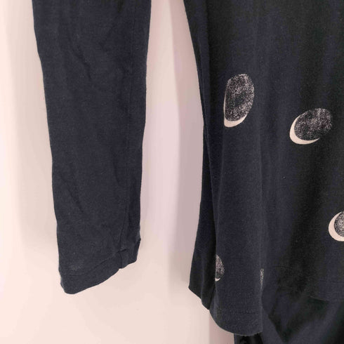 ヨウジヤマモトプリュスノアール YOHJI YAMAMOTO+NOIR 18SS 月柄 変形デザイン シアー カットソー レディース JPN:2