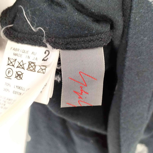 ヨウジヤマモトプリュスノアール YOHJI YAMAMOTO+NOIR 18SS 月柄 変形デザイン シアー カットソー レディース JPN:2
