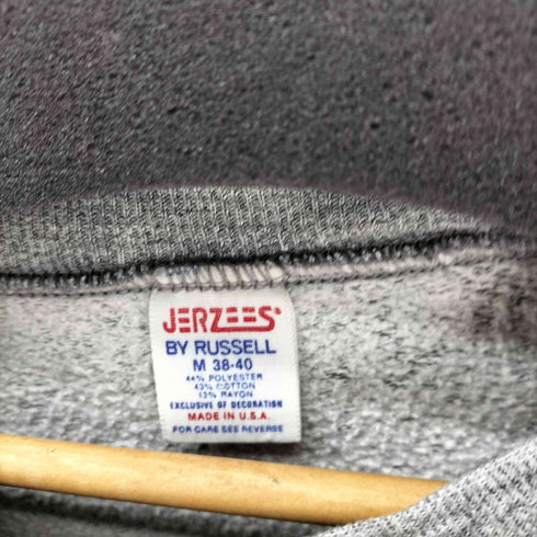 ジャージーズ JERZEES 70-80S JERZEES BY RUSSELL USA製 レーヨン混紡 箔剥がれ ラグランスリーブ スウェット メンズ import:M