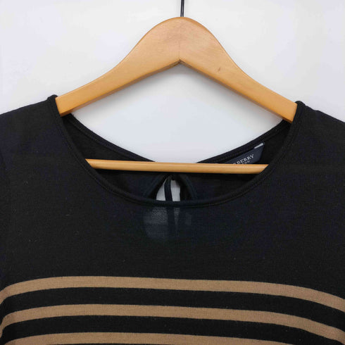 バーバリーロンドン BURBERRY LONDON ボーダー ウール ニット L/S カットソー レディース JPN:2