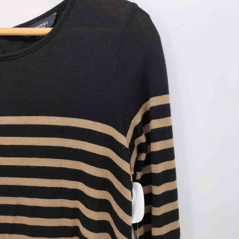 バーバリーロンドン BURBERRY LONDON ボーダー ウール ニット L/S カットソー レディース JPN:2