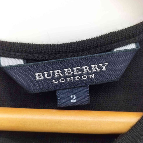 バーバリーロンドン BURBERRY LONDON ボーダー ウール ニット L/S カットソー レディース JPN:2