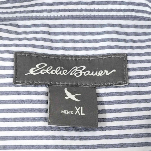 エディーバウアー Eddie Bauer ストライプ L/S BDシャツ メンズ XL
